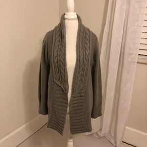 Grey Cardigan Sweater